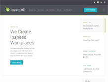 Tablet Screenshot of inspiredhr.ca
